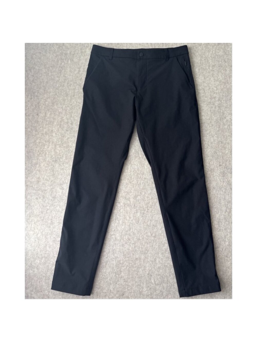 Lululemon Commission Pant Mens Actual 31x31 Black Slim Fit Warpstream